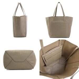 Celine Cabas Handbag Leather Phantom Khaki